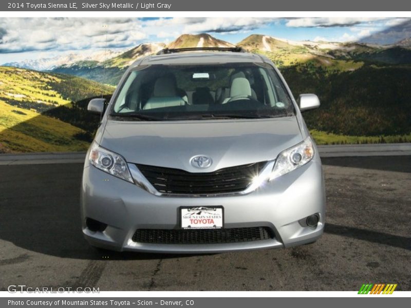 Silver Sky Metallic / Light Gray 2014 Toyota Sienna LE