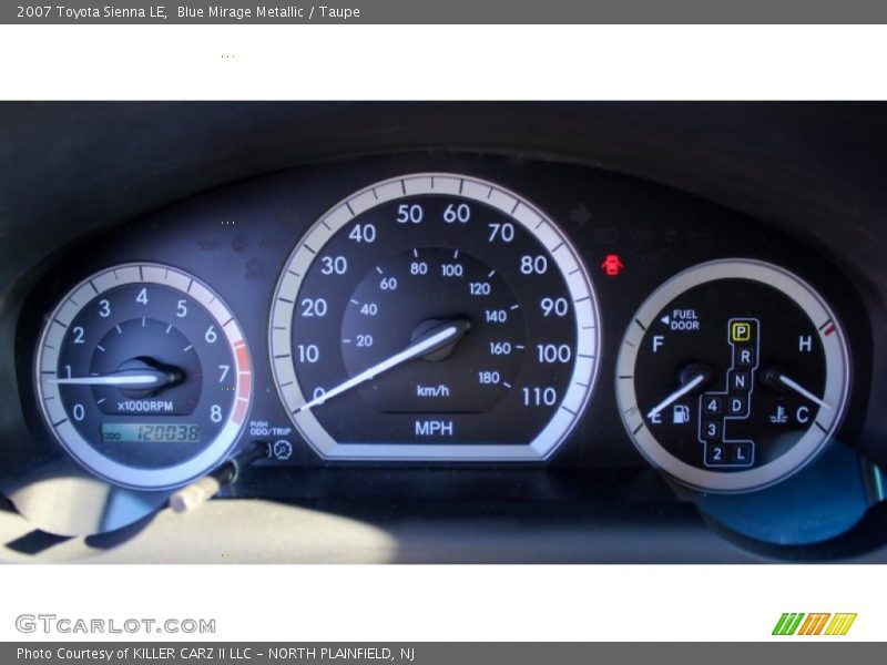 Blue Mirage Metallic / Taupe 2007 Toyota Sienna LE