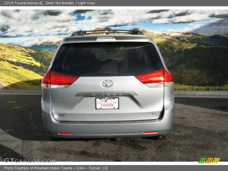 Silver Sky Metallic / Light Gray 2014 Toyota Sienna LE