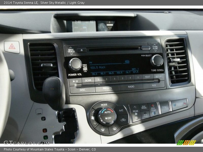 Silver Sky Metallic / Light Gray 2014 Toyota Sienna LE