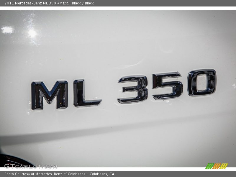 Black / Black 2011 Mercedes-Benz ML 350 4Matic