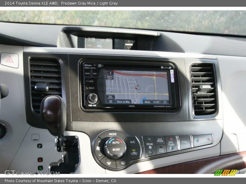 Predawn Gray Mica / Light Gray 2014 Toyota Sienna XLE AWD