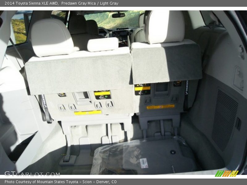 Predawn Gray Mica / Light Gray 2014 Toyota Sienna XLE AWD