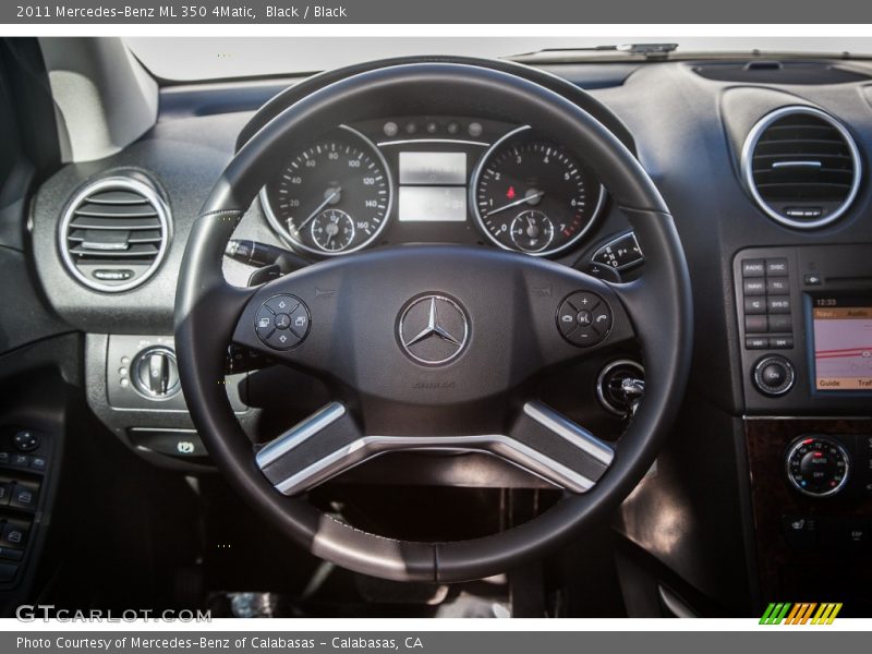 Black / Black 2011 Mercedes-Benz ML 350 4Matic