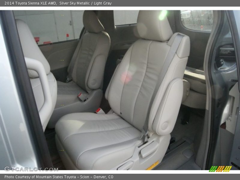 Silver Sky Metallic / Light Gray 2014 Toyota Sienna XLE AWD