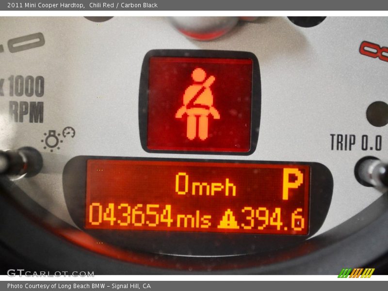 Chili Red / Carbon Black 2011 Mini Cooper Hardtop