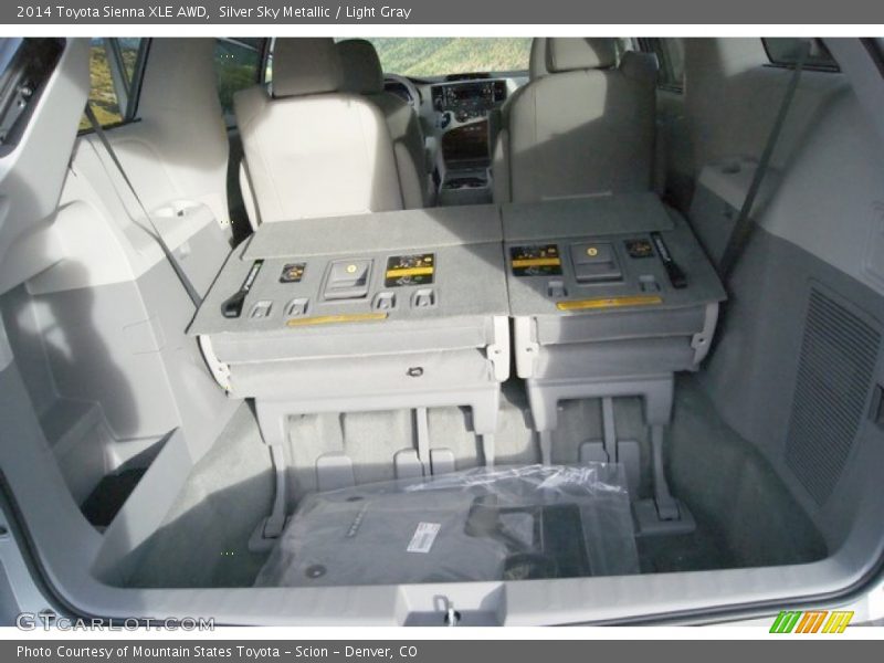 Silver Sky Metallic / Light Gray 2014 Toyota Sienna XLE AWD