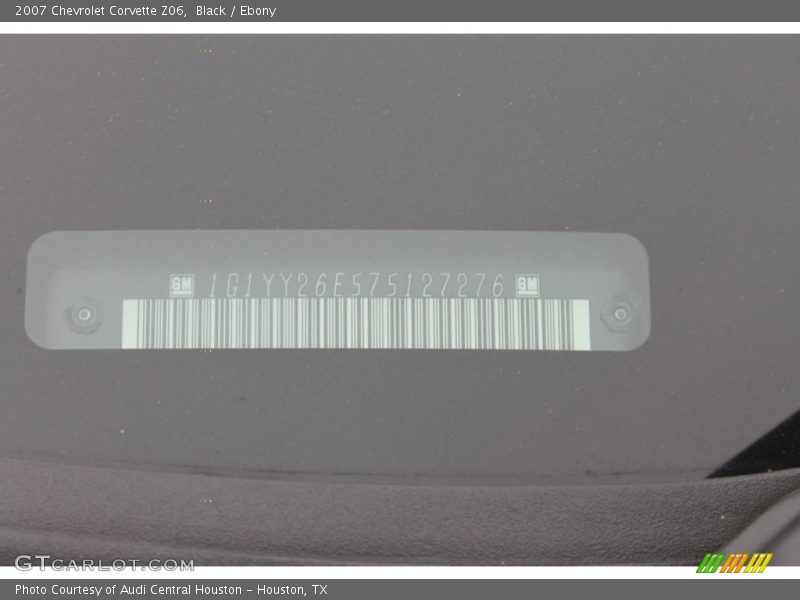 Black / Ebony 2007 Chevrolet Corvette Z06