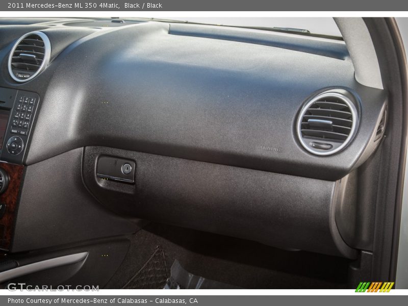 Black / Black 2011 Mercedes-Benz ML 350 4Matic