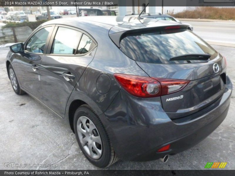 Meteor Gray Mica / Black 2014 Mazda MAZDA3 i Sport 5 Door