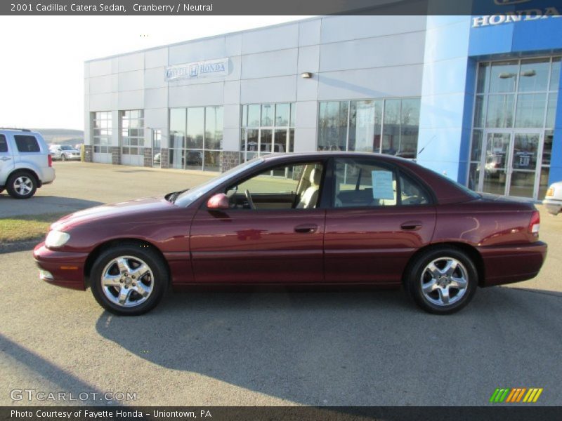 Cranberry / Neutral 2001 Cadillac Catera Sedan