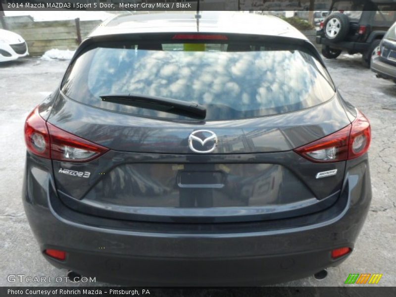 Meteor Gray Mica / Black 2014 Mazda MAZDA3 i Sport 5 Door