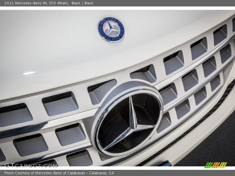 Black / Black 2011 Mercedes-Benz ML 350 4Matic