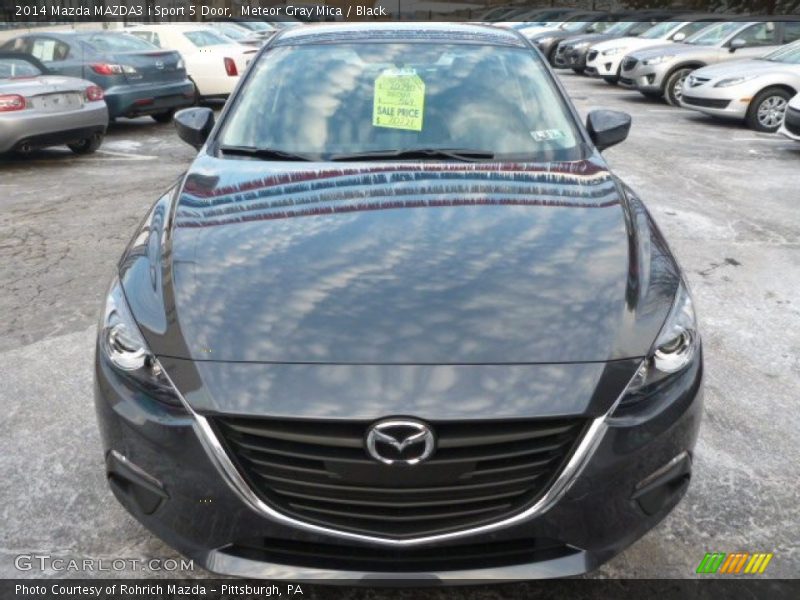 Meteor Gray Mica / Black 2014 Mazda MAZDA3 i Sport 5 Door