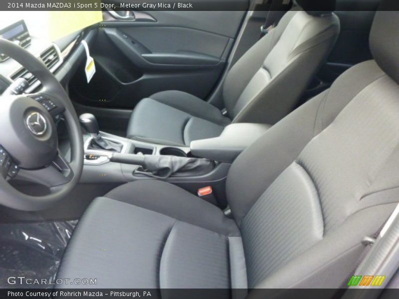 Meteor Gray Mica / Black 2014 Mazda MAZDA3 i Sport 5 Door