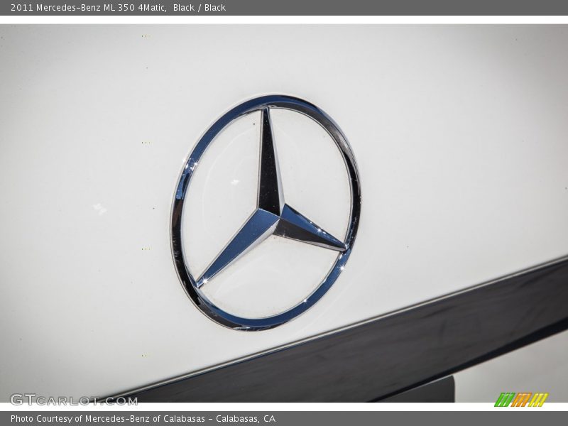 Black / Black 2011 Mercedes-Benz ML 350 4Matic