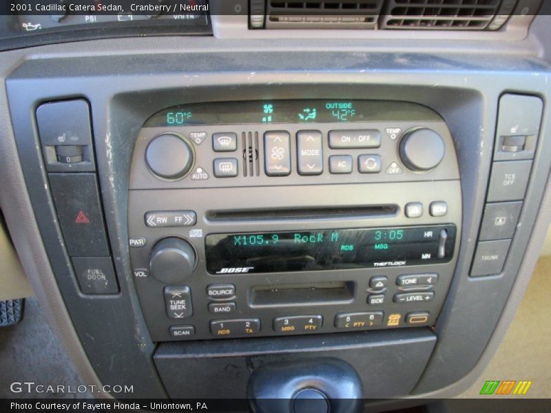 Controls of 2001 Catera Sedan