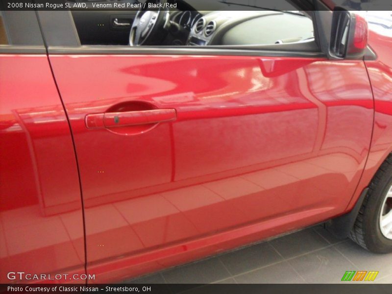 Venom Red Pearl / Black/Red 2008 Nissan Rogue SL AWD