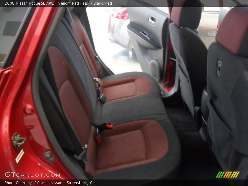 Venom Red Pearl / Black/Red 2008 Nissan Rogue SL AWD