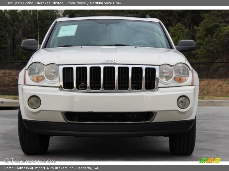 Stone White / Medium Slate Gray 2005 Jeep Grand Cherokee Limited