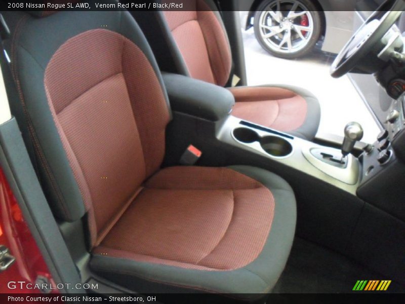 Venom Red Pearl / Black/Red 2008 Nissan Rogue SL AWD