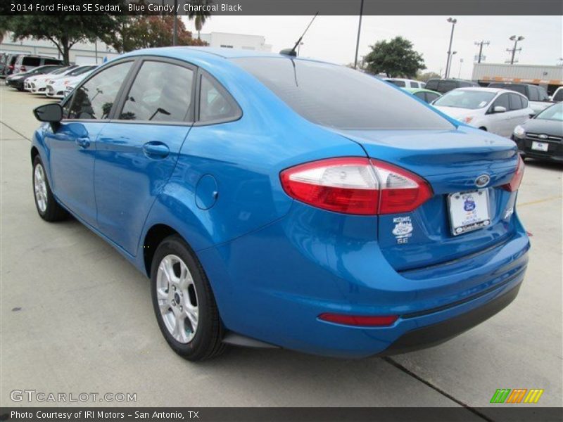 Blue Candy / Charcoal Black 2014 Ford Fiesta SE Sedan