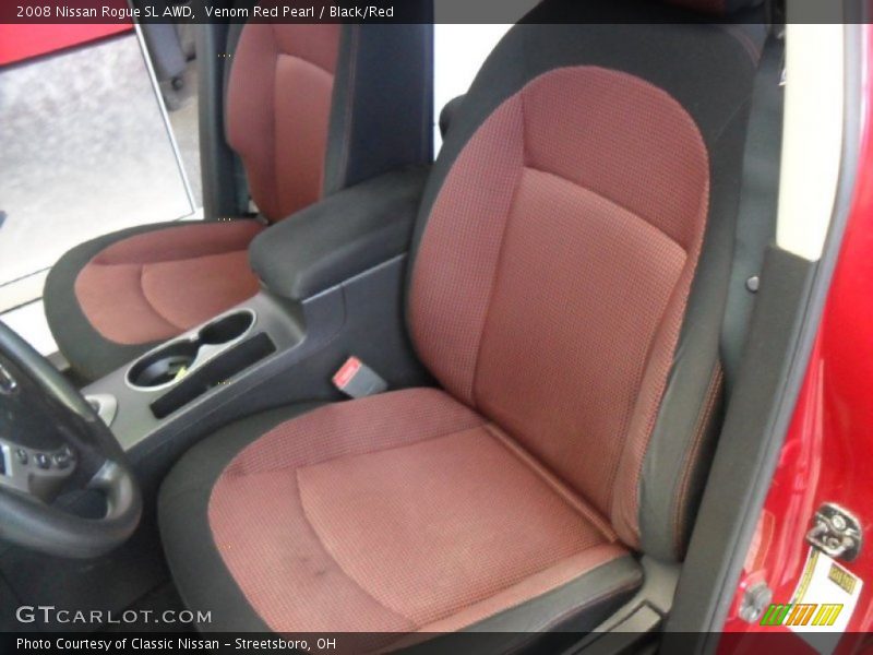 Venom Red Pearl / Black/Red 2008 Nissan Rogue SL AWD