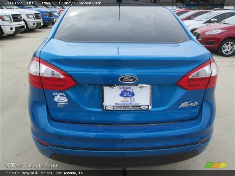 Blue Candy / Charcoal Black 2014 Ford Fiesta SE Sedan