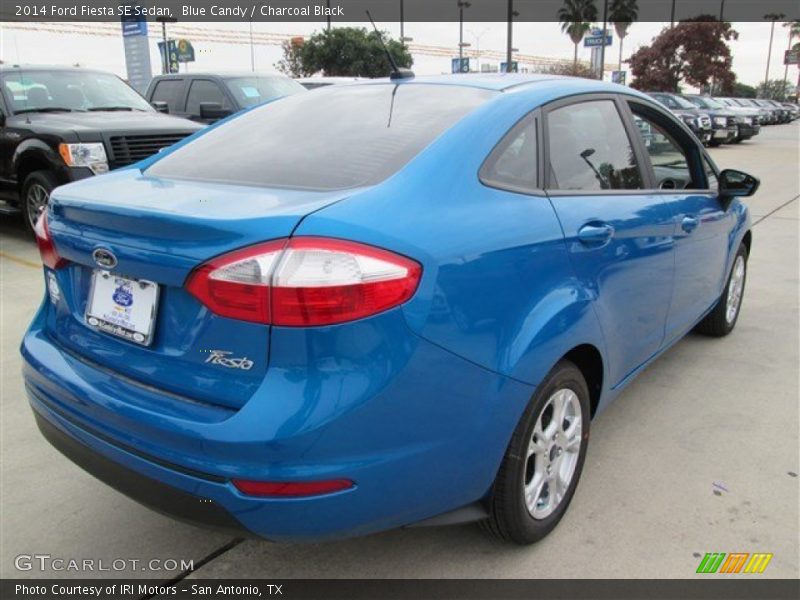 Blue Candy / Charcoal Black 2014 Ford Fiesta SE Sedan