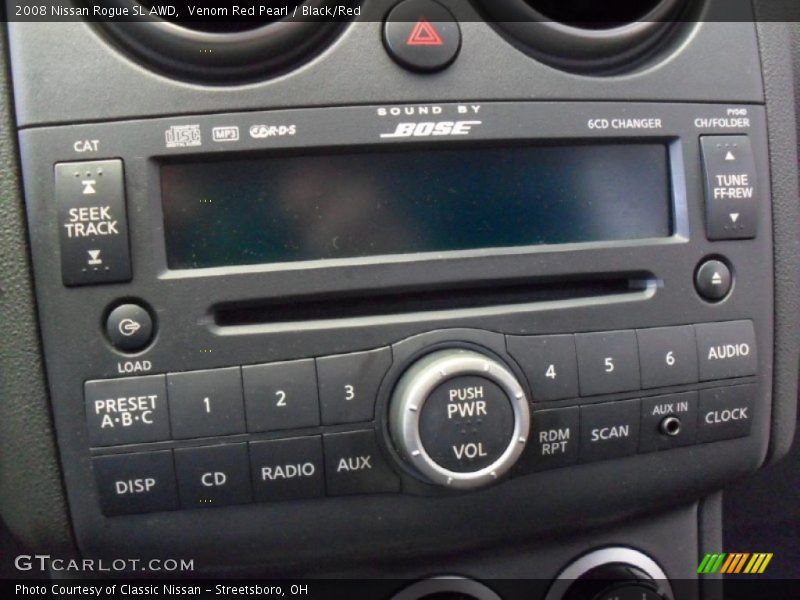 Venom Red Pearl / Black/Red 2008 Nissan Rogue SL AWD