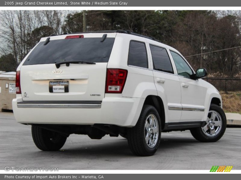 Stone White / Medium Slate Gray 2005 Jeep Grand Cherokee Limited