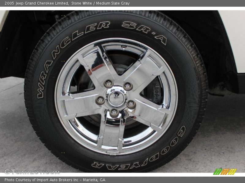 Stone White / Medium Slate Gray 2005 Jeep Grand Cherokee Limited