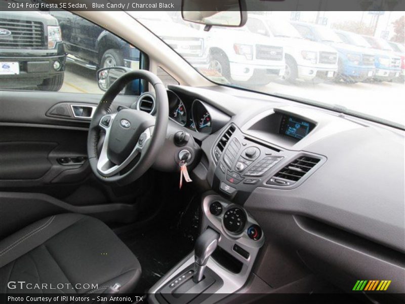 Blue Candy / Charcoal Black 2014 Ford Fiesta SE Sedan