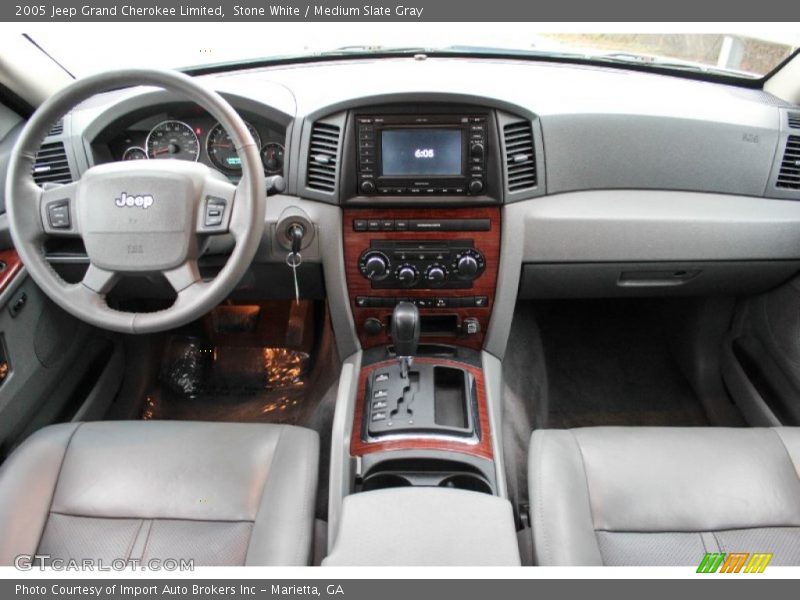 Stone White / Medium Slate Gray 2005 Jeep Grand Cherokee Limited