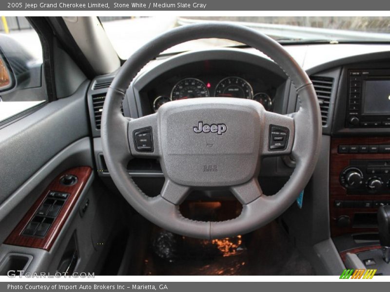 Stone White / Medium Slate Gray 2005 Jeep Grand Cherokee Limited