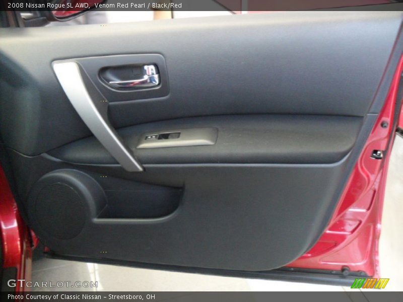Venom Red Pearl / Black/Red 2008 Nissan Rogue SL AWD