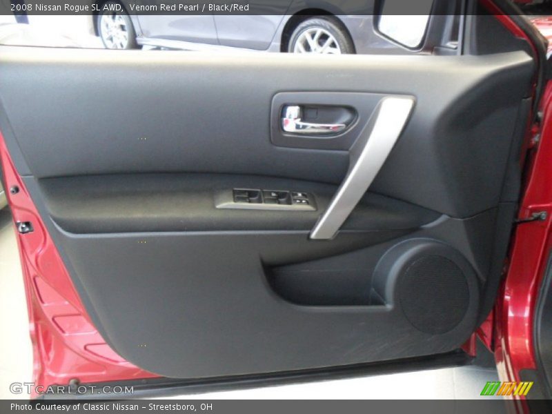 Venom Red Pearl / Black/Red 2008 Nissan Rogue SL AWD