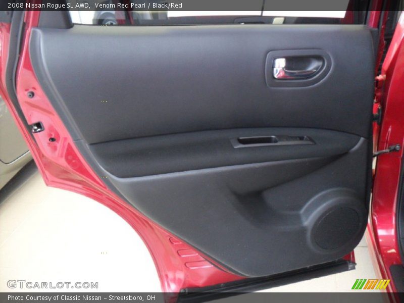 Venom Red Pearl / Black/Red 2008 Nissan Rogue SL AWD