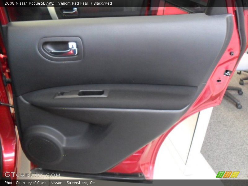 Venom Red Pearl / Black/Red 2008 Nissan Rogue SL AWD