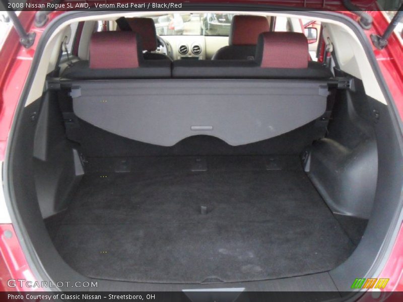Venom Red Pearl / Black/Red 2008 Nissan Rogue SL AWD