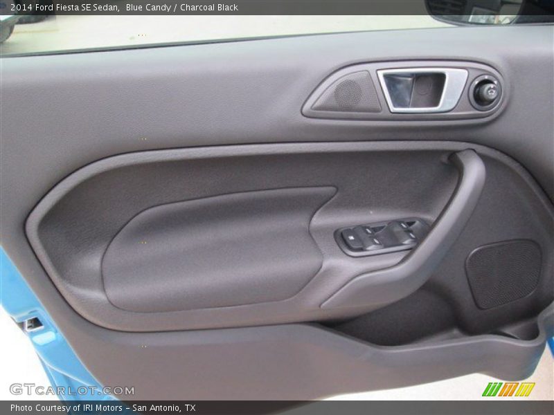 Blue Candy / Charcoal Black 2014 Ford Fiesta SE Sedan
