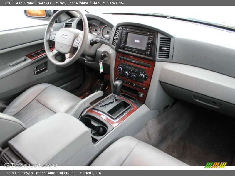 Stone White / Medium Slate Gray 2005 Jeep Grand Cherokee Limited