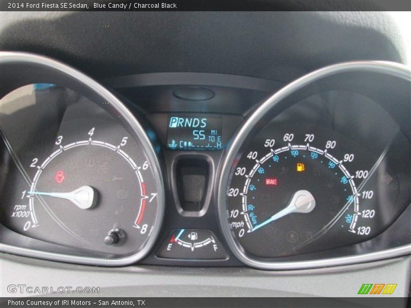 Blue Candy / Charcoal Black 2014 Ford Fiesta SE Sedan
