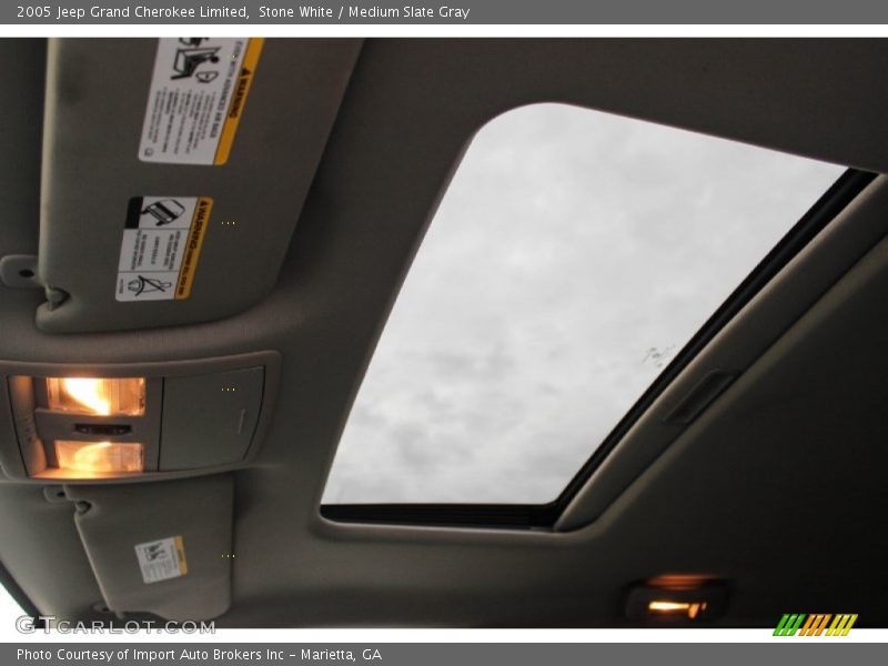 Stone White / Medium Slate Gray 2005 Jeep Grand Cherokee Limited