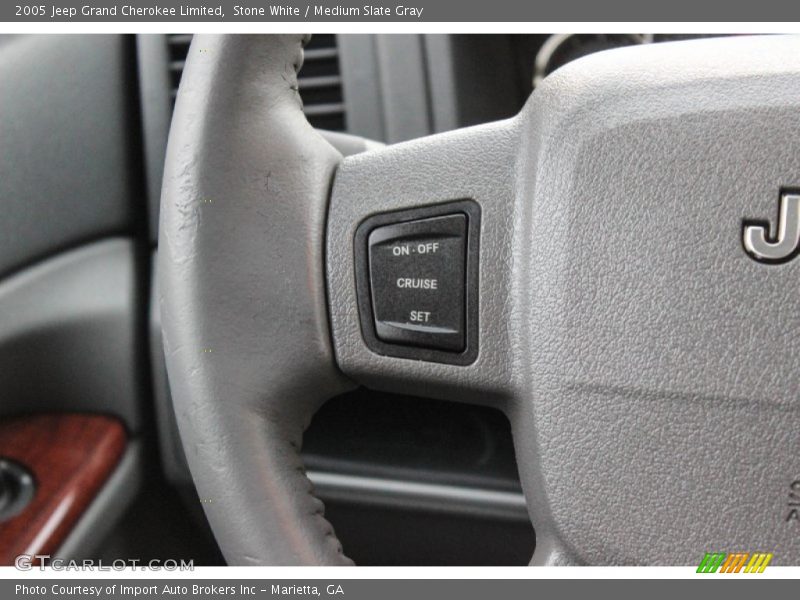 Stone White / Medium Slate Gray 2005 Jeep Grand Cherokee Limited