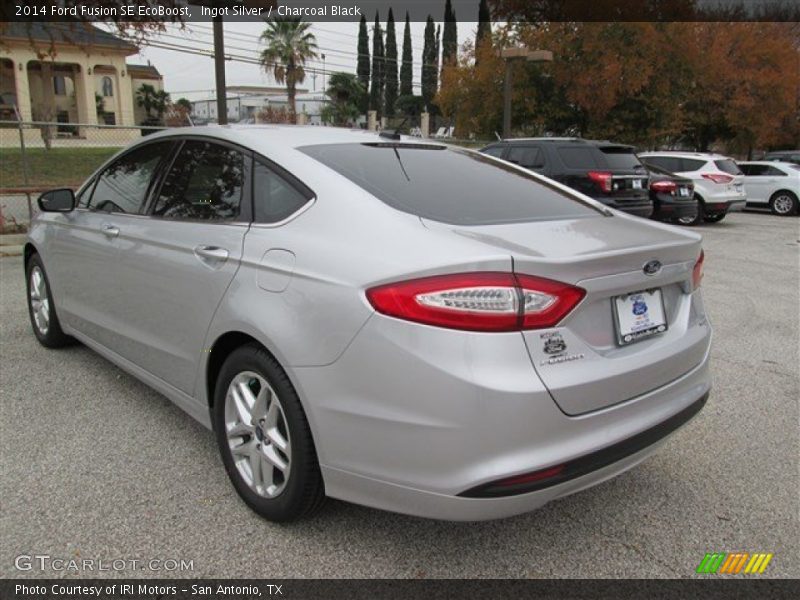 Ingot Silver / Charcoal Black 2014 Ford Fusion SE EcoBoost