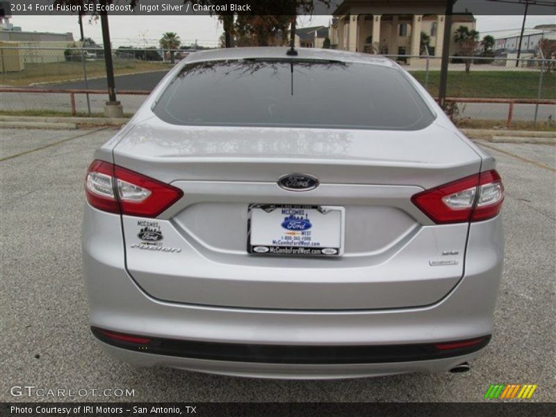 Ingot Silver / Charcoal Black 2014 Ford Fusion SE EcoBoost