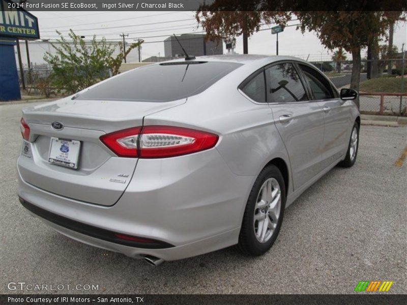 Ingot Silver / Charcoal Black 2014 Ford Fusion SE EcoBoost