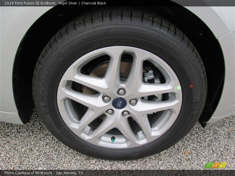 Ingot Silver / Charcoal Black 2014 Ford Fusion SE EcoBoost