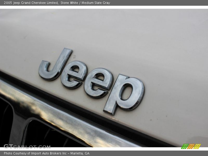 Stone White / Medium Slate Gray 2005 Jeep Grand Cherokee Limited